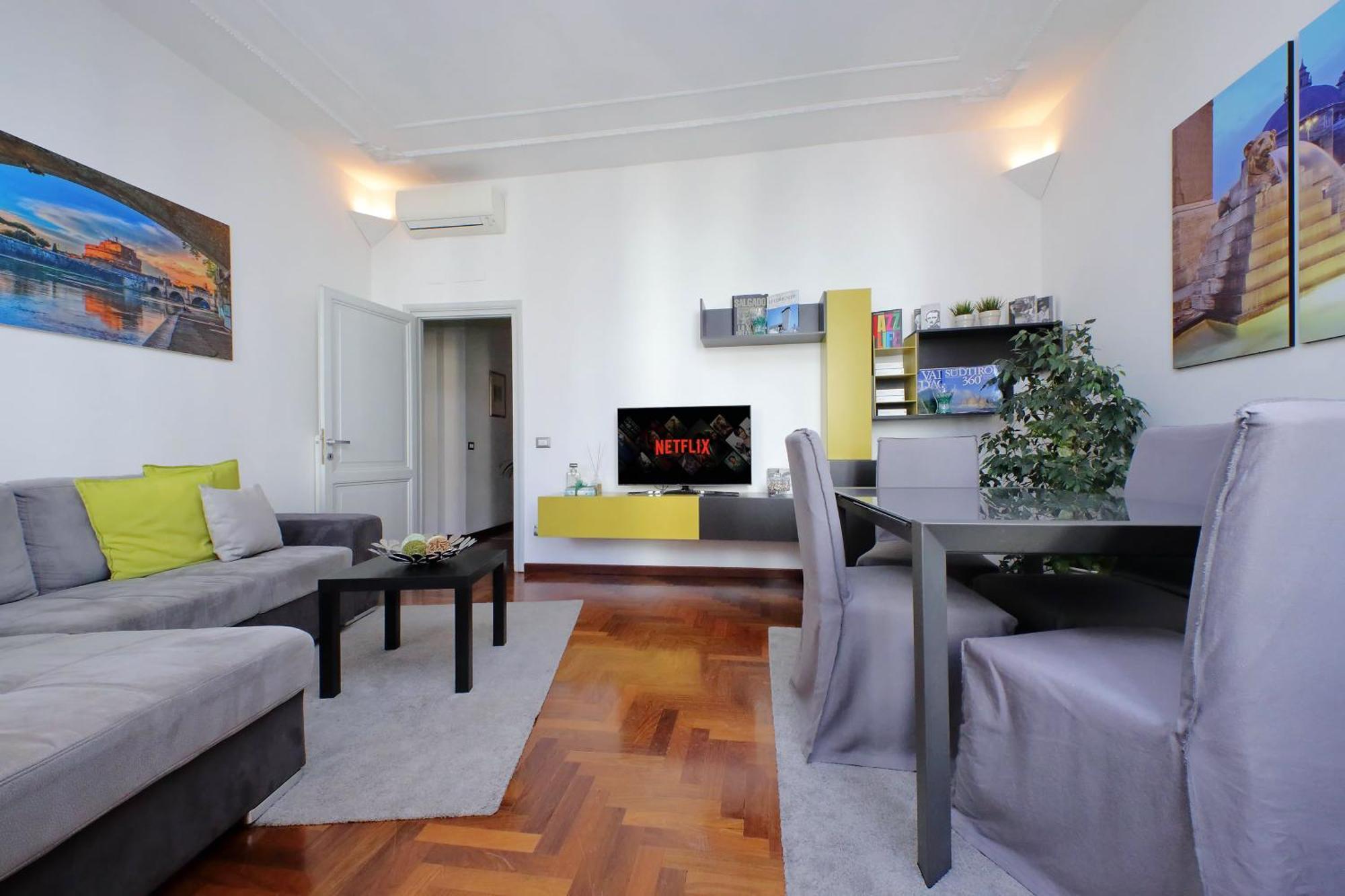 Luxury Apartment Vaticano-S'Peter Basilica - Netflix Wifi - Aircond Roma Dış mekan fotoğraf